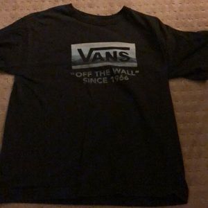 Vans Boys L Gray/Black Shirt